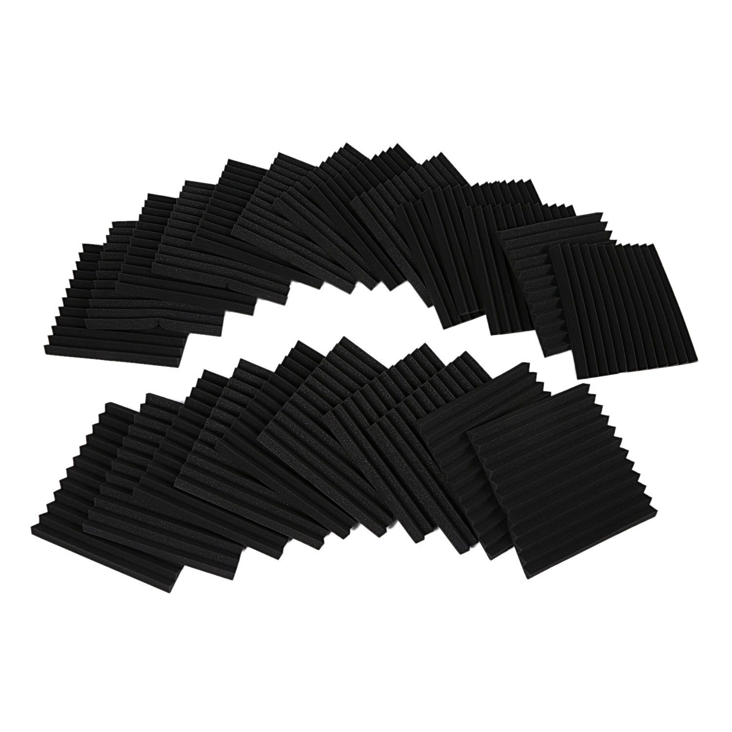 Kit de paneles acústicos de estudio - 24 piezas, espuma de 1 pulgada x 12 pulgadas x 12 pulgadas