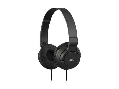 JVC HA-S180 Headphones - Over Ear - Wired - 3.5mm Jack - Black