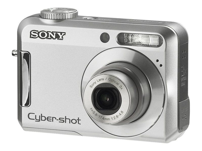 Sony CompactS650 Digital Camera - 7.2MP Compact Camera with 3x Optical Zoom - Silver
