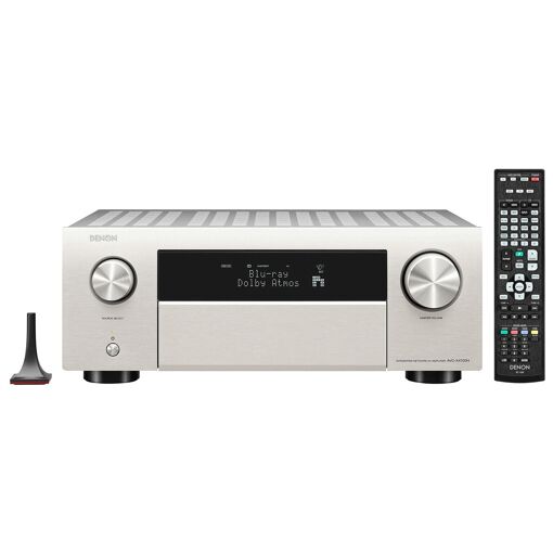 Amplificador de audio y video Denon de 9.2 canales con integración Alexa - Plata