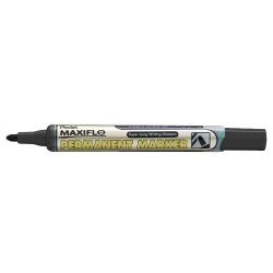 Pentel Maxiflo Marker, Permanent Ink, Black, 4.5mm Fine Tip