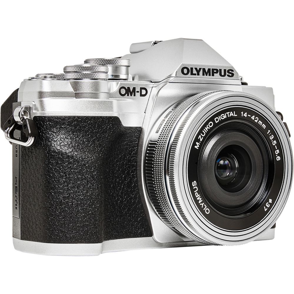 Olympus OM-D E-M10 Mark IV Silver + 14-42mm II Lens
