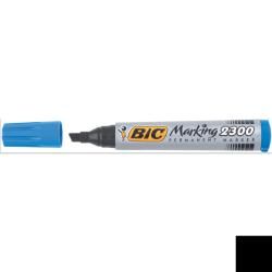 BIC Marking 2300 Permanent Marker, Blue, Alcohol-Based Ink, 3.1-5.3 mm Tip, Pack of 12