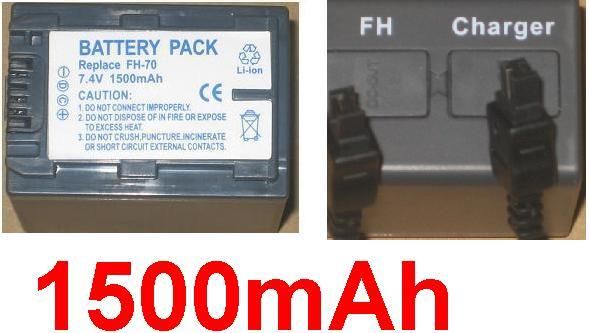 Sony InfoLithium H Series NP-FH70 - 1800 mAh Li-Ion Camera Battery