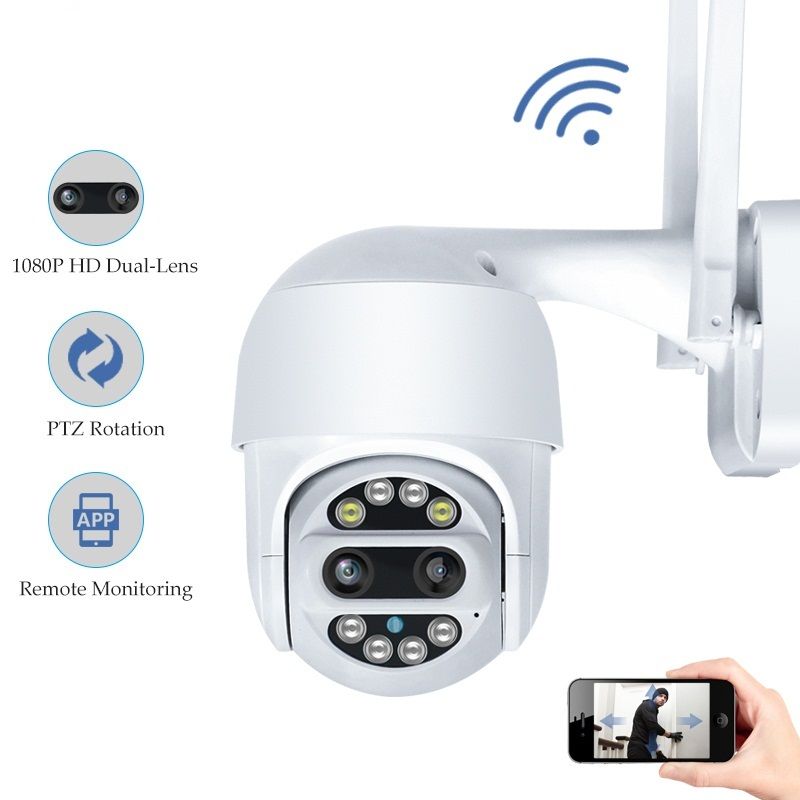 Sunivision AP-128-2MP-36-12 2MP Full HD WiFi Smart PTZ Camera with Dual Lens and Night Vision