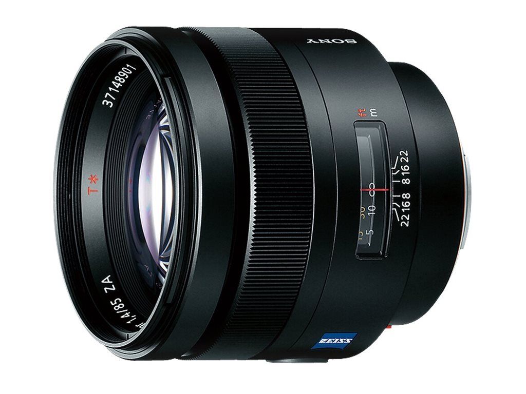 Sony SAL85F14Z Telephoto Lens - 85mm - f/1.4 Planar T* - Sony A-mount - for DSLR Models A100, A200, etc.