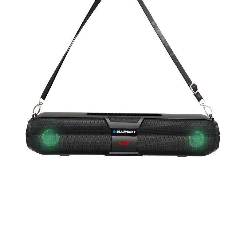 Blaupunkt Soundbar MP9640 - Bluetooth 5.0, 16W Subwoofer, LED Lights, USB/AUX/SD Card Port, Hands-Free Kit, Black