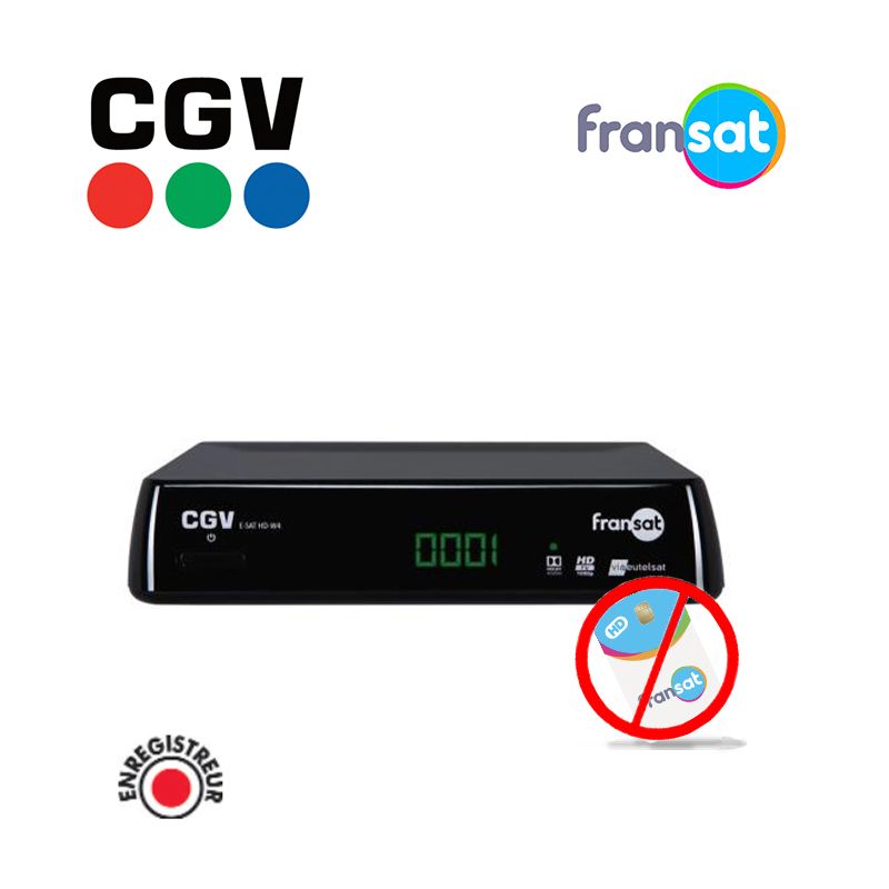 CGV Satellite HD Decoder E-SAT HD-W4 (No Fransat Card)