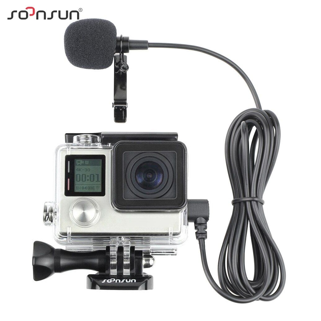 Estuche SOONSUN con micrófono para GoPro