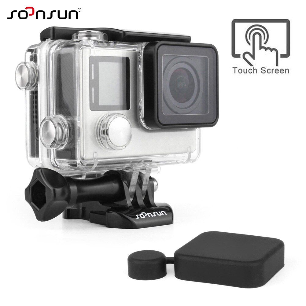 Estuche impermeable Onelook SOONSUN con puerta trasera táctil para GoPro Hero 4/3+ 3