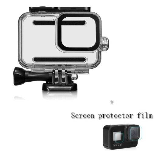 Onelook Action Sport Hero 8 Waterproof Case (Black) with Screen Protector