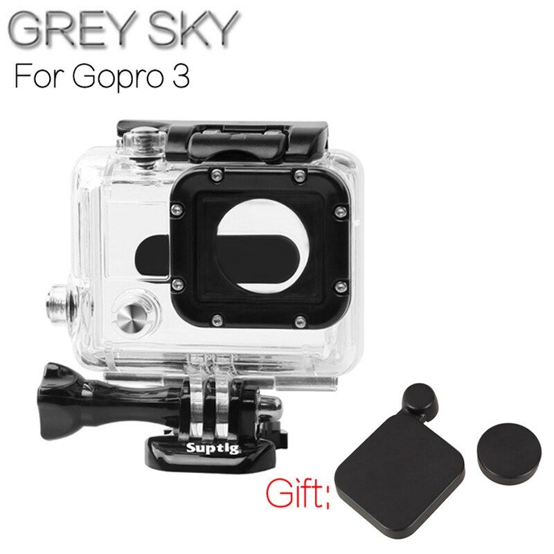 Onelook Gopro Hero 3 Waterproof Case + Lens Cap Housing for Black/White/Silver Edition Camera