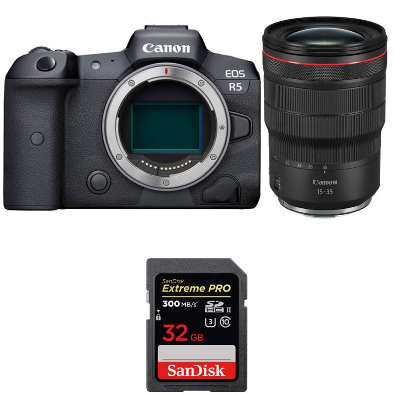 Canon EOS R5 + RF 15-35mm f/2.8L IS USM + SanDisk 32GB Extreme PRO UHS-II SDXC 300 MB/s