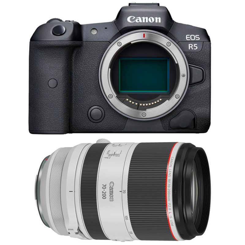 Canon EOS R5 + RF 70-200mm f/2.8L IS USM Camera Kit