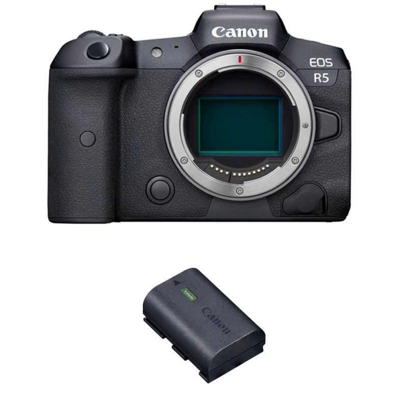 Canon EOS R5 Nu + 1 Canon LP-E6NH Full Frame Hybrid Camera