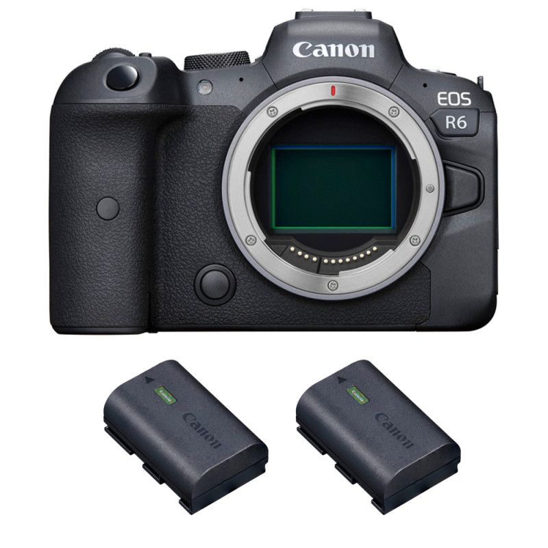 Canon EOS R6 Nu + 2 Canon LP-E6NH 2-Year Warranty
