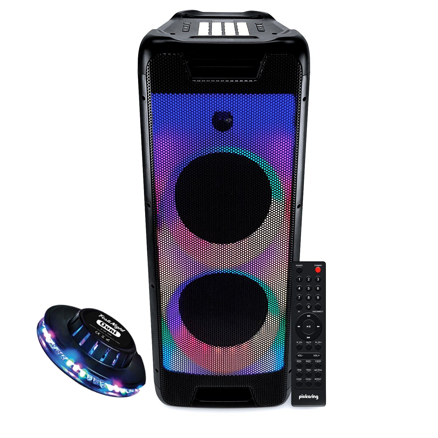 Pickering DJOON88 400W Autonomous Sound System Speaker with LED Light and DJ Effects