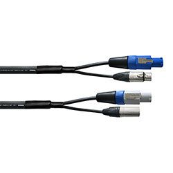 Cordial CPH5-DMX1-5-PWR1 - DMX XLR 5-Pin Cable + PowerCON 5m