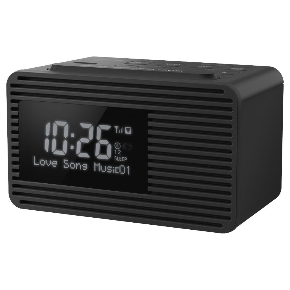 Panasonic Portable Radio Clock, Black
