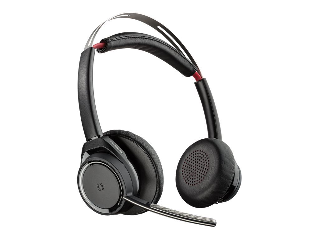 Auricular Poly Plantronics Voyager Focus UC B825-M Bluetooth sobre oreja con cancelación activa de ruido