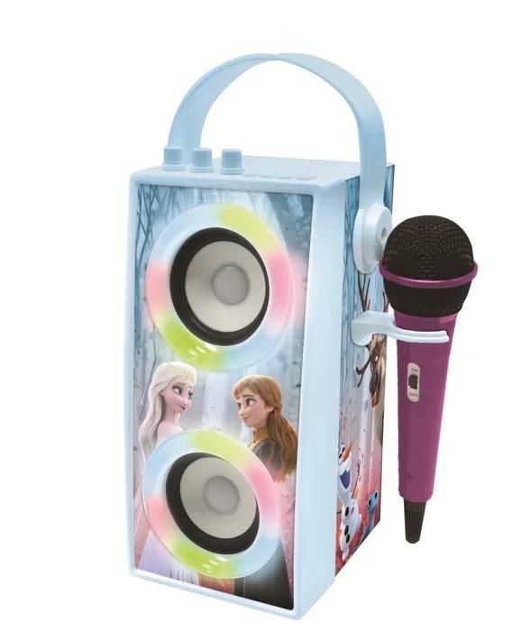 Lexibook Snow Queen Bluetooth Portable Speaker with Microphone and Light Effects