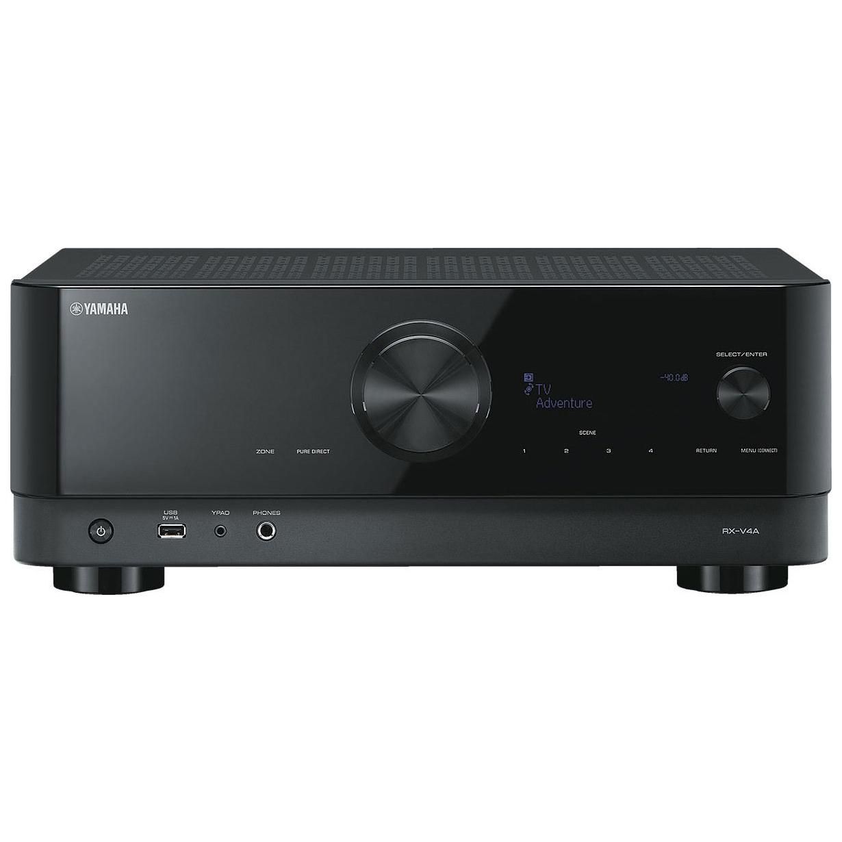 Amplificador de cine en casa Yamaha MusicCast RX-V4A - Negro