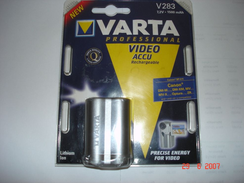 Varta V 283 - Li-Ion Camera Battery 1350 mAh