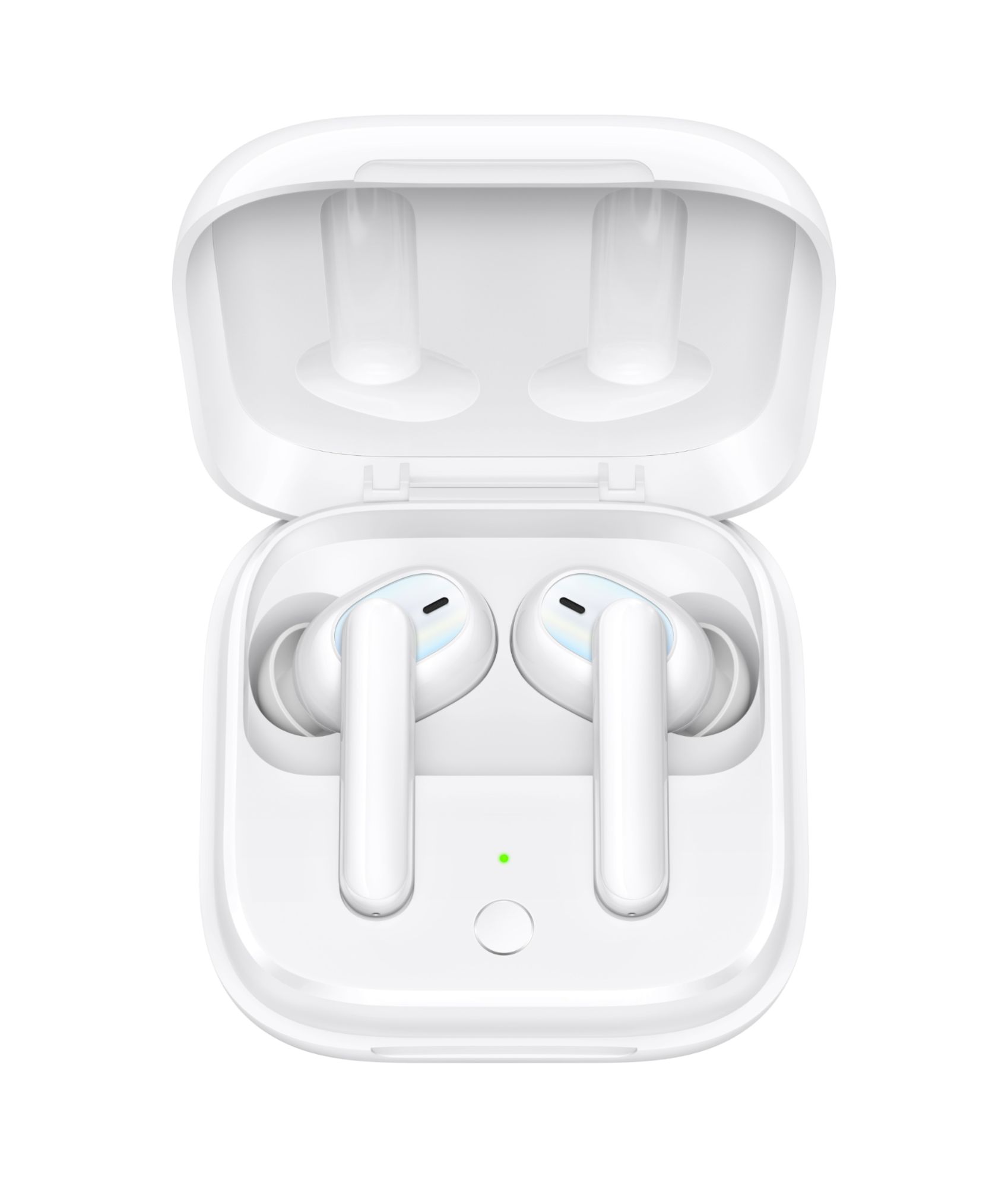OPPO Enco W51 - Écouteurs sans fil avec micro - intra-auriculaire - Bluetooth - Suppression active du bruit - Blanc floral