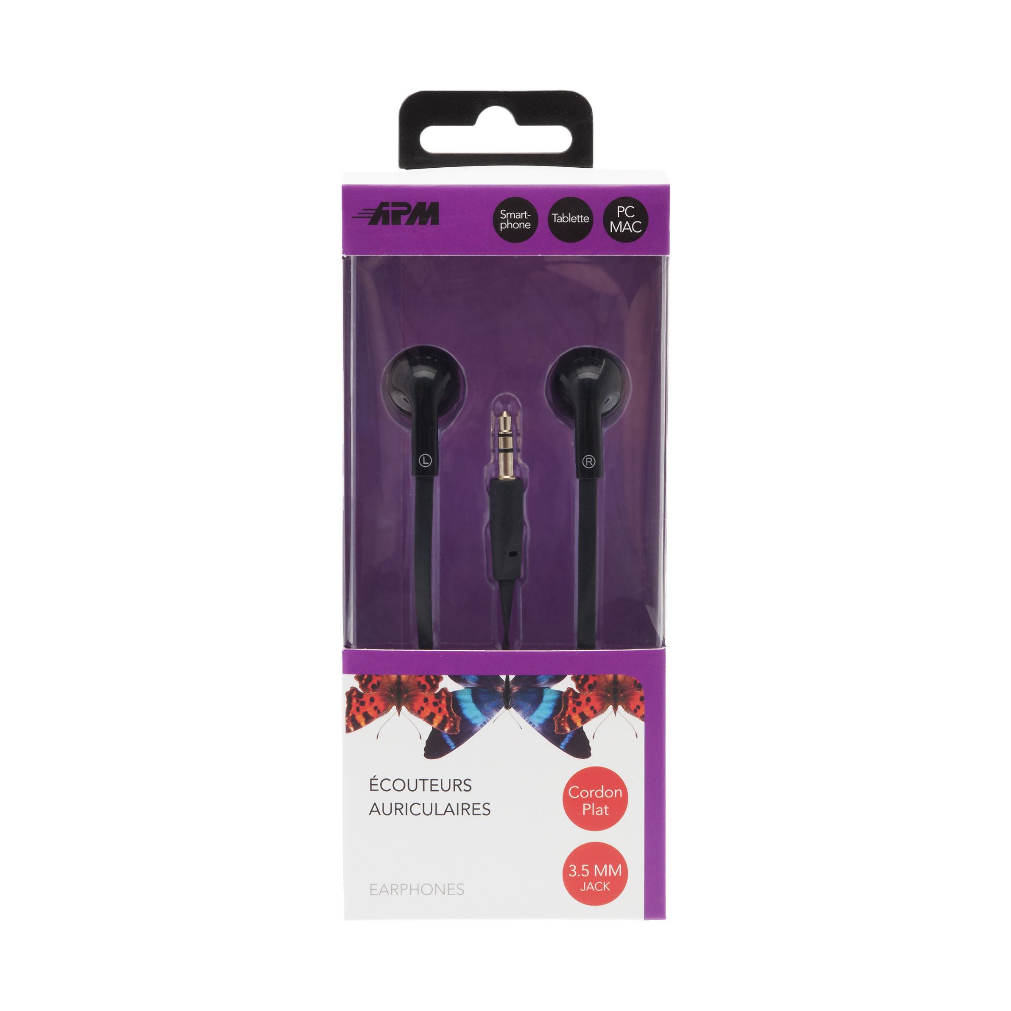 APM France Flat Earphones