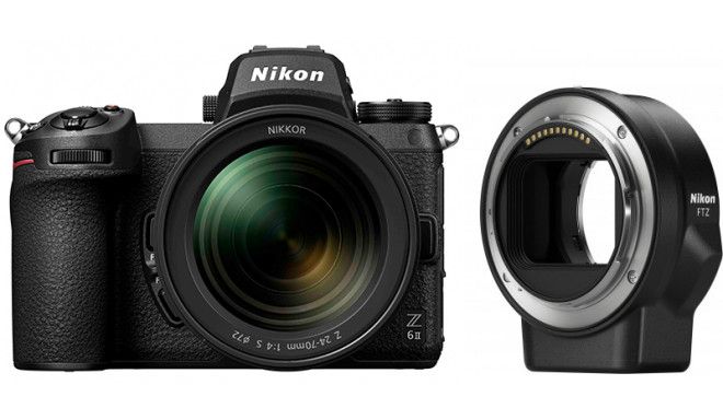 Nikon Z6 II + Objectif Nikkor Z 24-70mm f/4,0 S + Adaptateur de montage FTZ