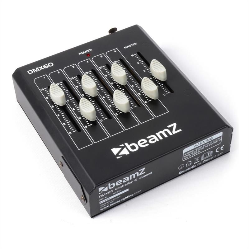 Controlador DMX de 6 canales BeamZ BMX60 Skytec para iluminación escénica o espectáculo de luces discoteca