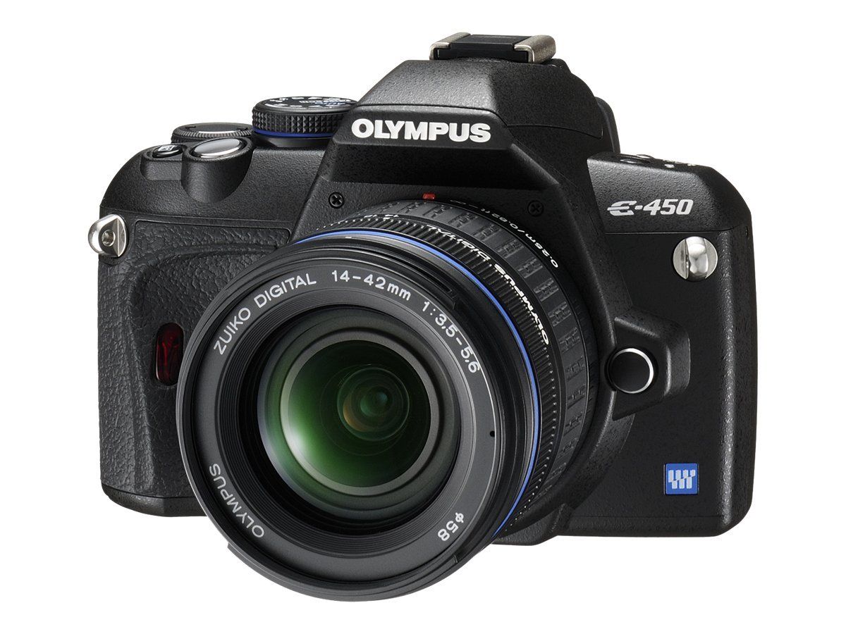 Olympus Digital DSLR Camera - 10MP - Four Thirds - Zuiko Digital 3x Optical Zoom Lenses 14-42mm and 40-150mm