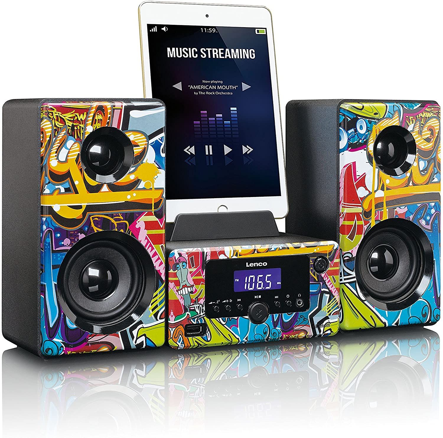 Lenco MC-020 Mini Hi-Fi Stereo Speaker