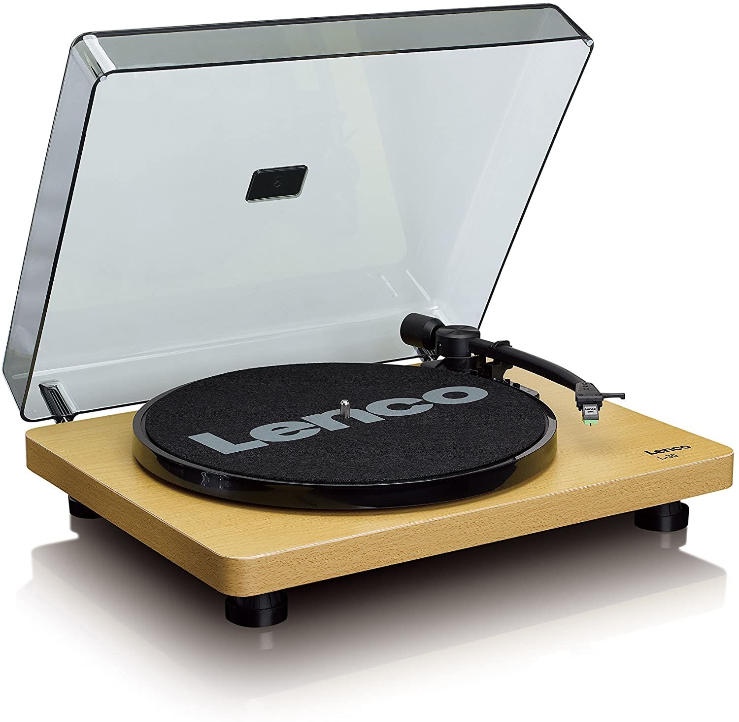 Reproductor de Vinilo Lenco L-30, 33/45 RPM, Marrón