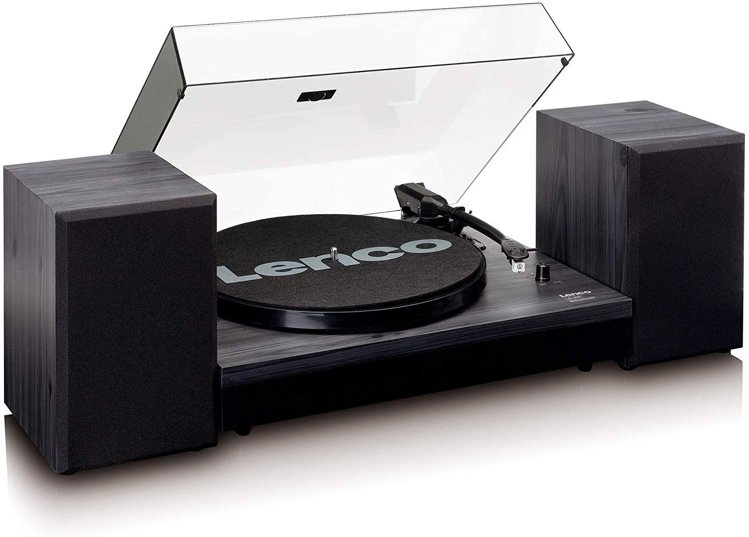 Lenco Vinyl Turntable with Bluetooth and 10W Speakers - Black