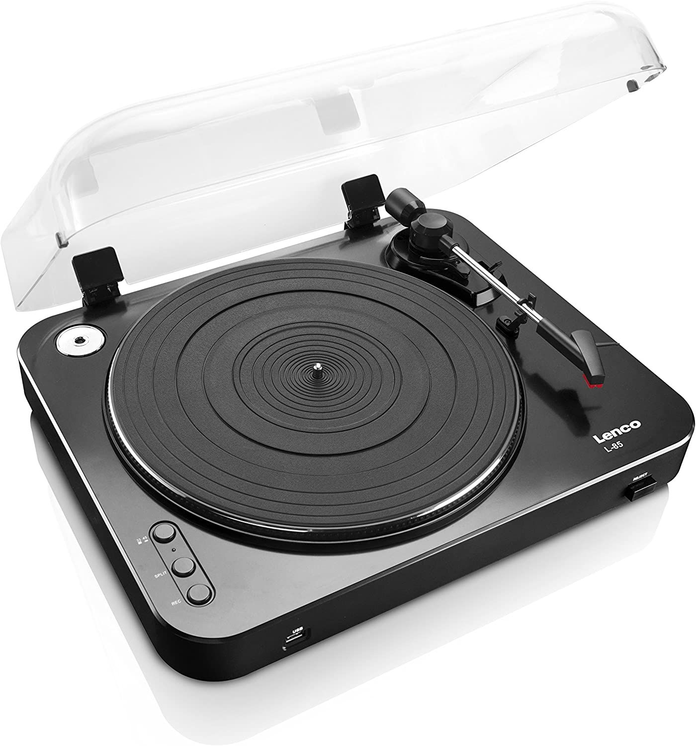 Lenco L-85 Vinyl Turntable with USB Direct Encoding, Black