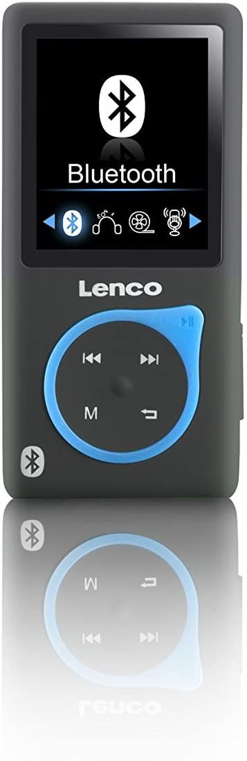 Lenco Xemio-768 1.8-Inch Bluetooth MP4 Player, 8GB (Blue/Black)