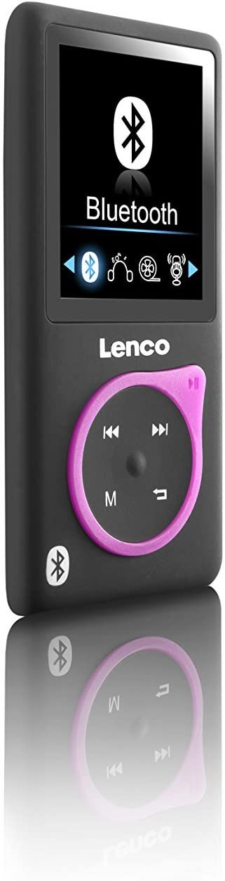Lenco Xemio-768 1.8-Inch Bluetooth MP4 Player - 8GB, Pink Black