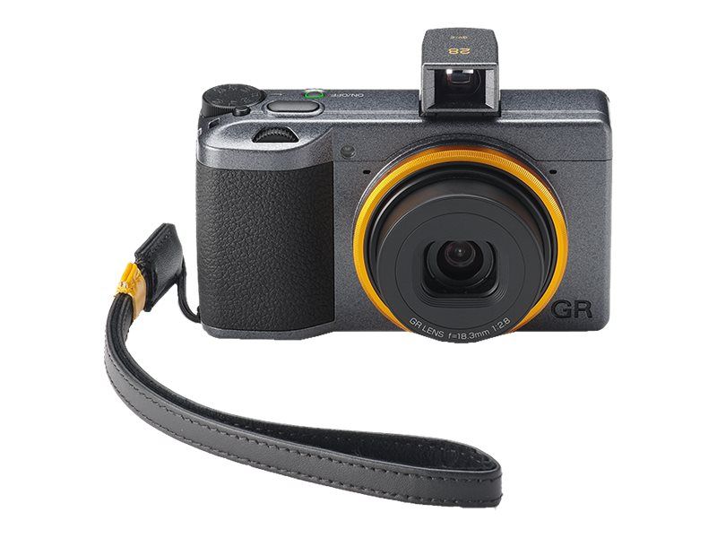 Ricoh GR III Street Edition - Digital Camera - Compact - 24.2MP - APS-C - 1080p/60fps - 2GB Flash - Wi-Fi, Bluetooth - Grey Metallic, Yellow Orange
