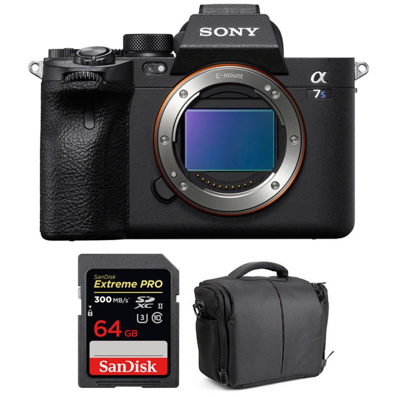 Sony Alpha a7S III Nu + Tarjeta SanDisk 64GB Extreme PRO UHS-II SDXC 300 MB/s + Maletín de Garantía 2 Años