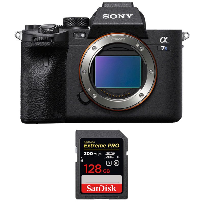Sony Alpha a7S III Nu + tarjeta de memoria SanDisk 128GB Extreme PRO UHS-II SDXC 300 MB/s garantía de 2 años