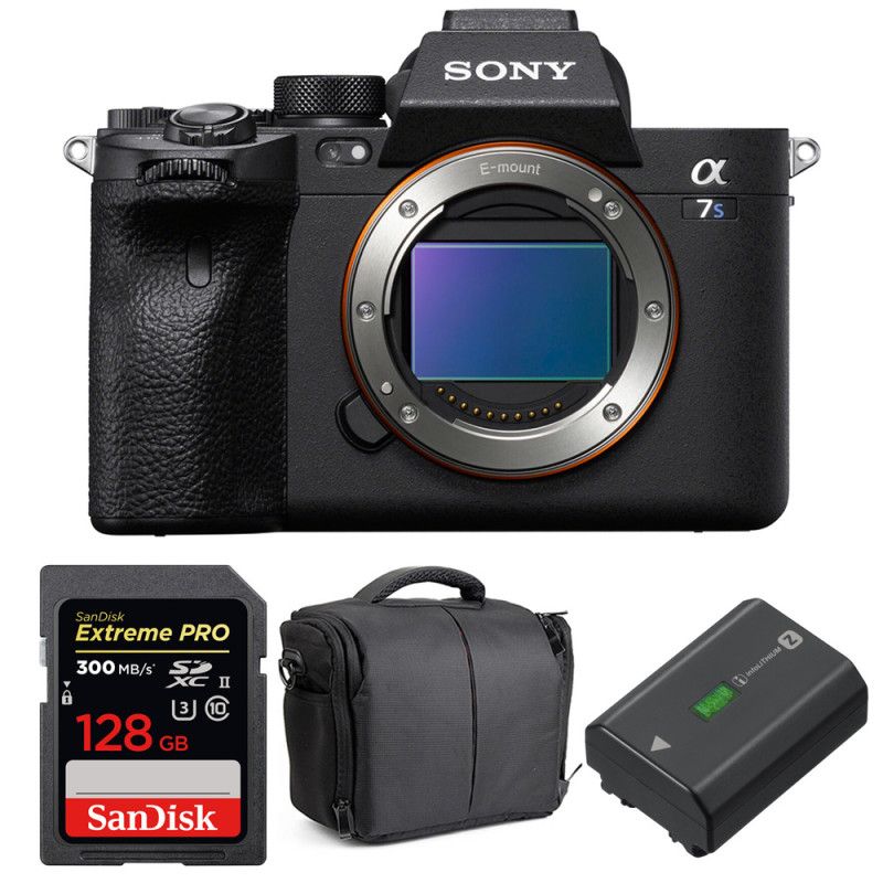 Sony Alpha a7S III Nu + tarjeta SanDisk 128GB Extreme PRO UHS-II SDXC 300MB/s + batería Sony NP-FZ100 + bolsa de garantía de 2 años