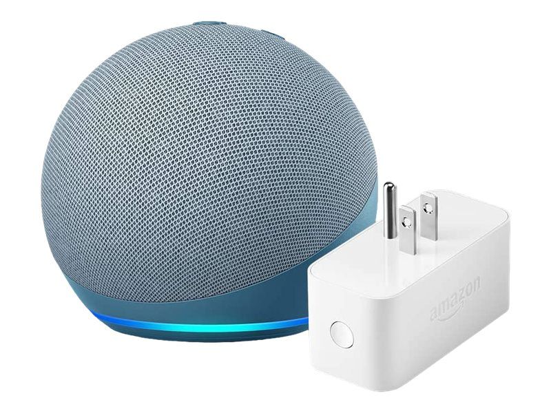 Amazon Echo Dot (4th Gen) - Smart Speaker - Wi-Fi, Bluetooth - App-Controlled - Blue/Gray
