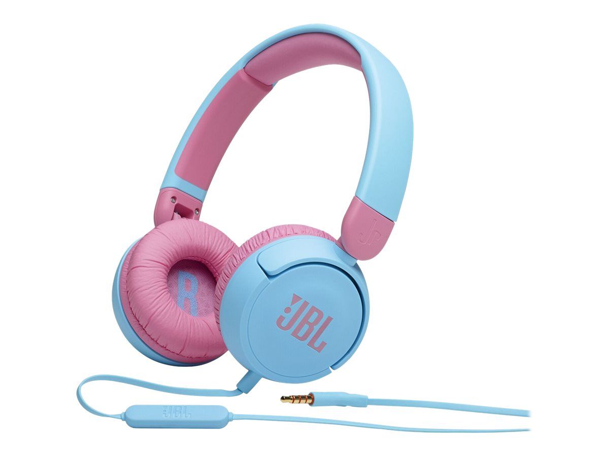 JBL Jr310 - Wired Over-Ear Headphones with Microphone - 3.5mm Jack - Blue