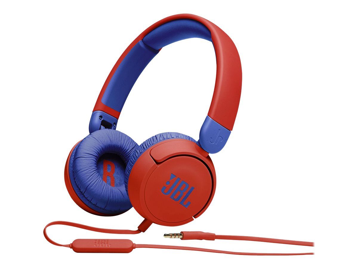 JBL Jr310 - Wired Over-Ear Headphones with Microphone - Red