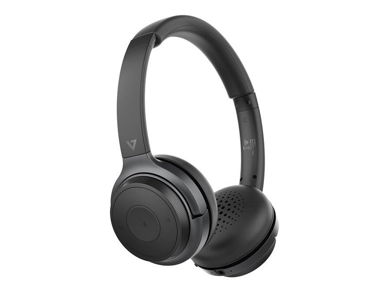 V7 HB600S Wireless Bluetooth Over-Ear Headphone - Grey Black