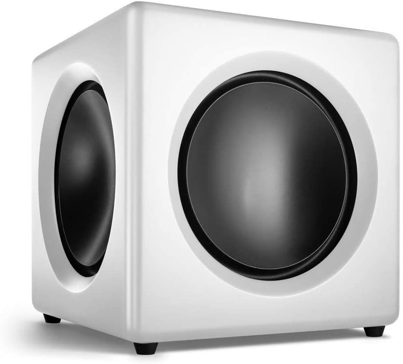 Wavemaster Fusion Active Subwoofer with Class D Amplifier (125W) Matte White