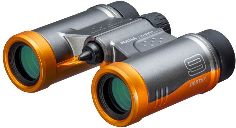 Pentax UD 9x21 Binoculars, Gray/Orange