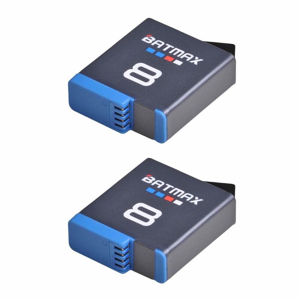 2 Batteries rechargeables Premium 1860mAh pour GoPro Héro 8