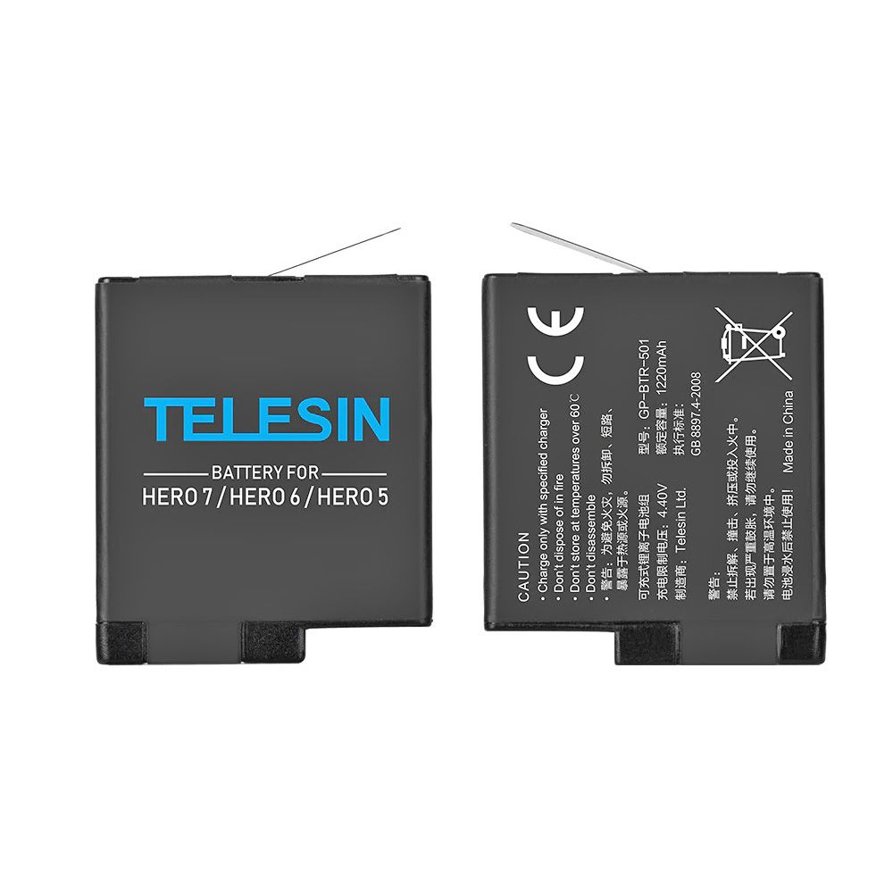 Batería recargable 1200mAh para GoPro Hero 5/6/7/8